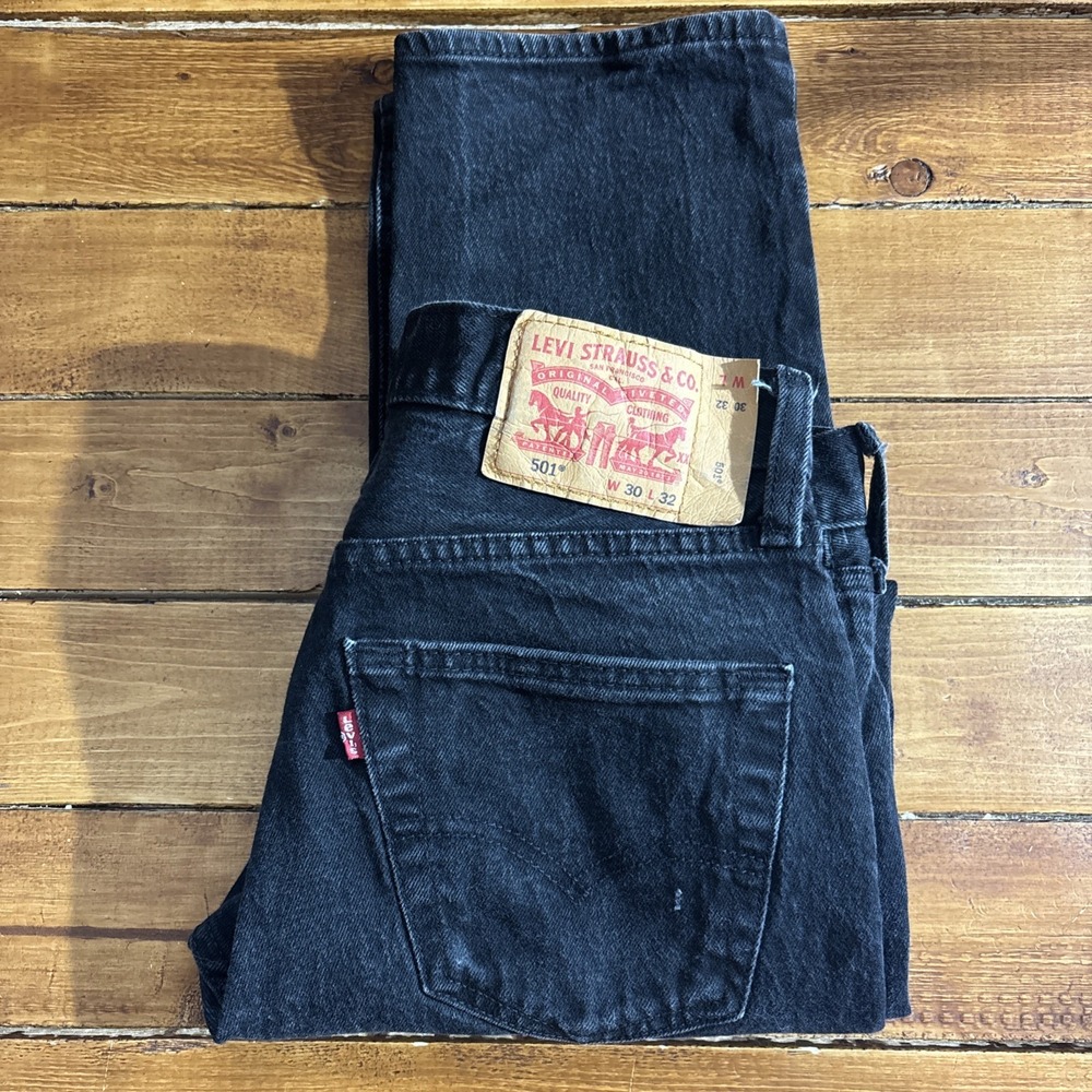 Levi's Straight Men’s Jeans in Black Denim